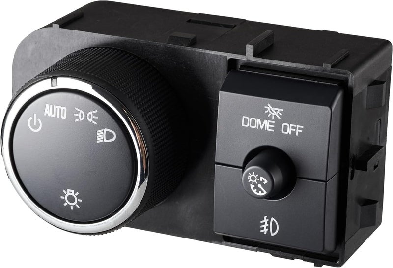 SOAESCN Headlight Dimmer Switch, Fog Light Switch for 2007-2014 Chevy Avalanche Silverado Suburban Tahoe GMC Sierra Yukon XL, Instrument Panel Dimmer Switch Headlamp Switch Control, 25858705-15096895 - Image 5